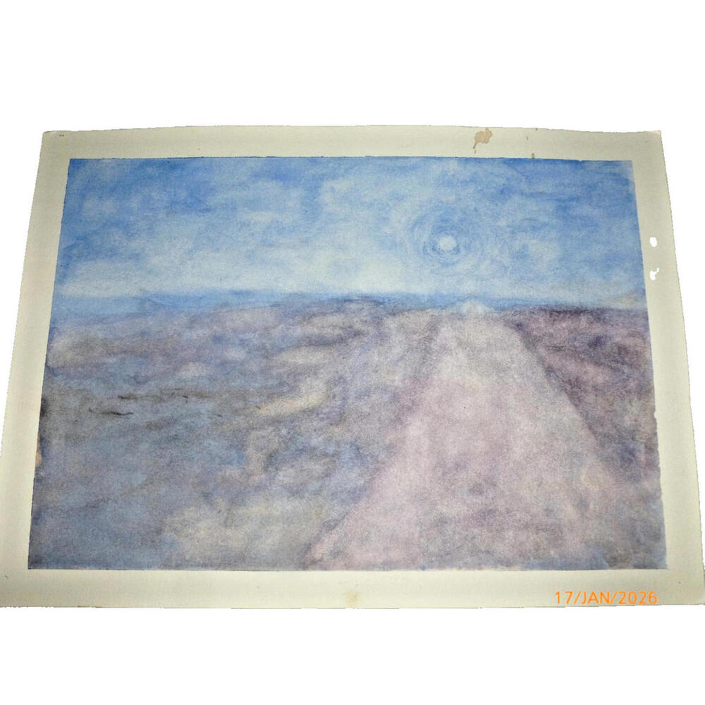 Michael‎ Knotts Painting Landscape Watercolor Unsigned 10x14"